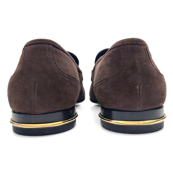 Bally Genos Brown New Samantha 50 Goat Suede Loafers US 10 (0536) main image 10